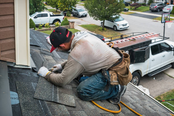 Professional Flat Roof Repair technician working in Lovelady, TX